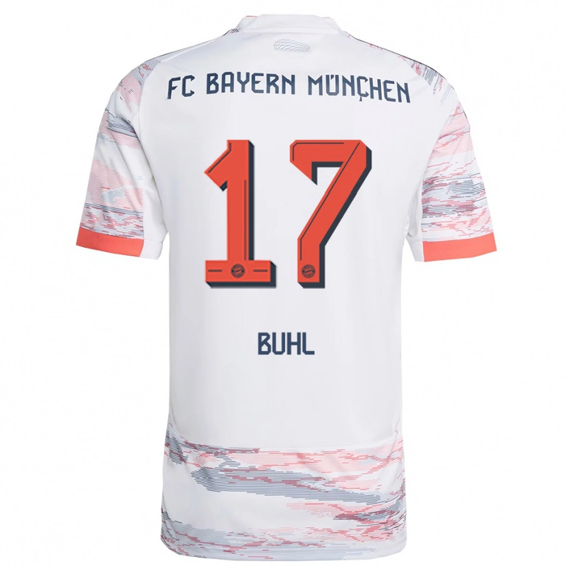 Danxen Heren Klara Buhl #17 Wit Grijs Uitshirt Uittenue 2025/26 T-Shirt