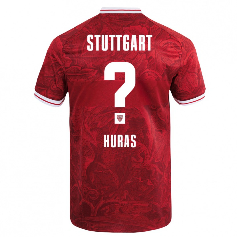 Danxen Heren Mike Huras #0 Rood Zwart Uitshirt Uittenue 2025/26 T-Shirt
