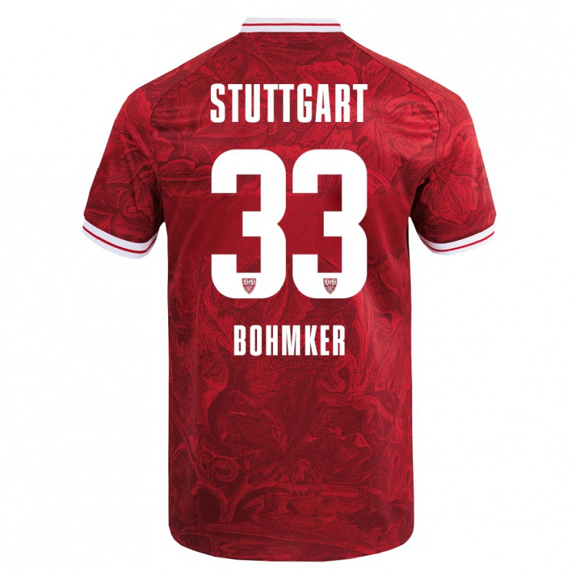 Danxen Heren Finn Böhmker #33 Rood Zwart Uitshirt Uittenue 2025/26 T-Shirt