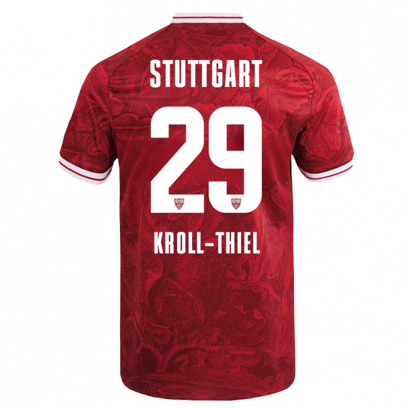 Danxen Heren Colin Kroll-Thiel #29 Rood Zwart Uitshirt Uittenue 2025/26 T-Shirt