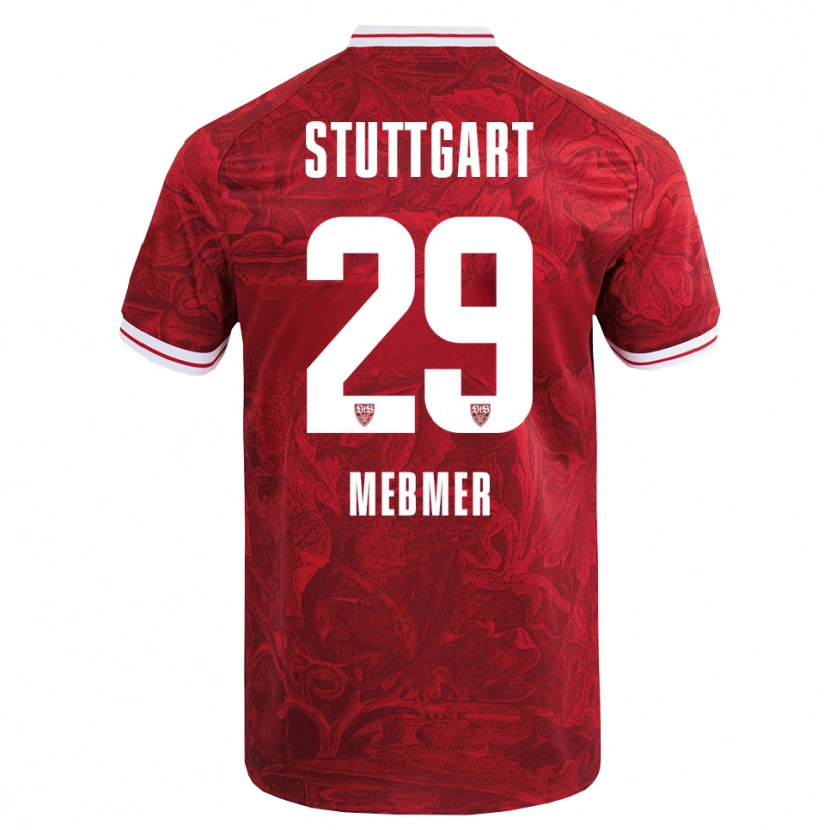 Danxen Heren Meike Meßmer #29 Rood Zwart Uitshirt Uittenue 2025/26 T-Shirt