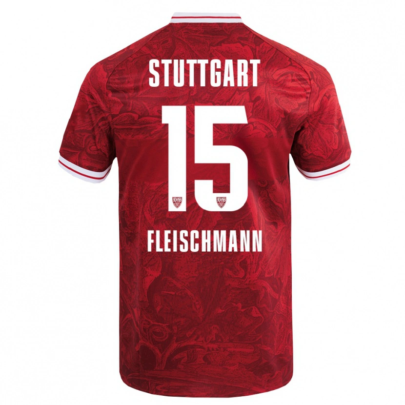 Danxen Heren Svea Fleischmann #15 Rood Zwart Uitshirt Uittenue 2025/26 T-Shirt