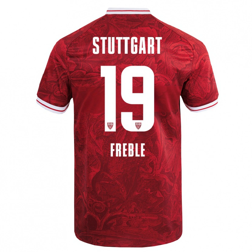 Danxen Heren Kenny Freßle #19 Rood Zwart Uitshirt Uittenue 2025/26 T-Shirt