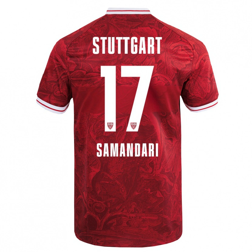 Danxen Heren Sohrab Samandari #17 Rood Zwart Uitshirt Uittenue 2025/26 T-Shirt