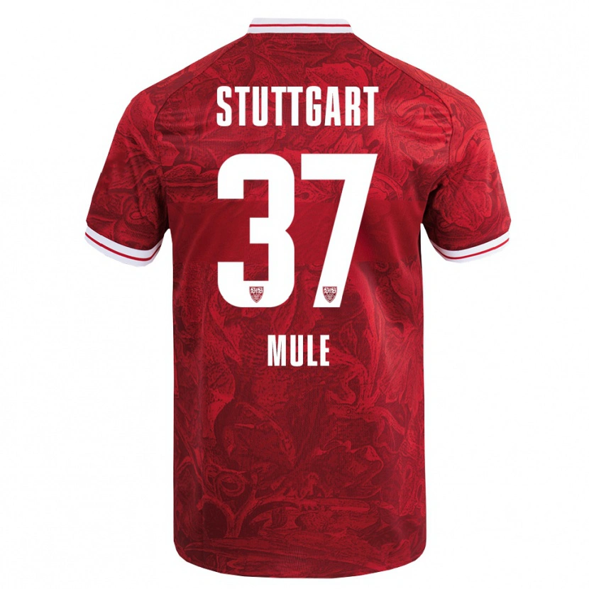 Danxen Heren Salvatore Mule #37 Rood Zwart Uitshirt Uittenue 2025/26 T-Shirt