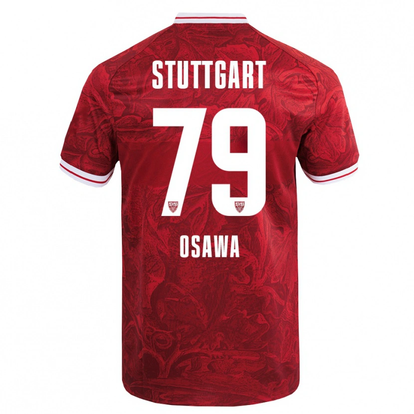 Danxen Heren Haruka Ōsawa #79 Rood Zwart Uitshirt Uittenue 2025/26 T-Shirt