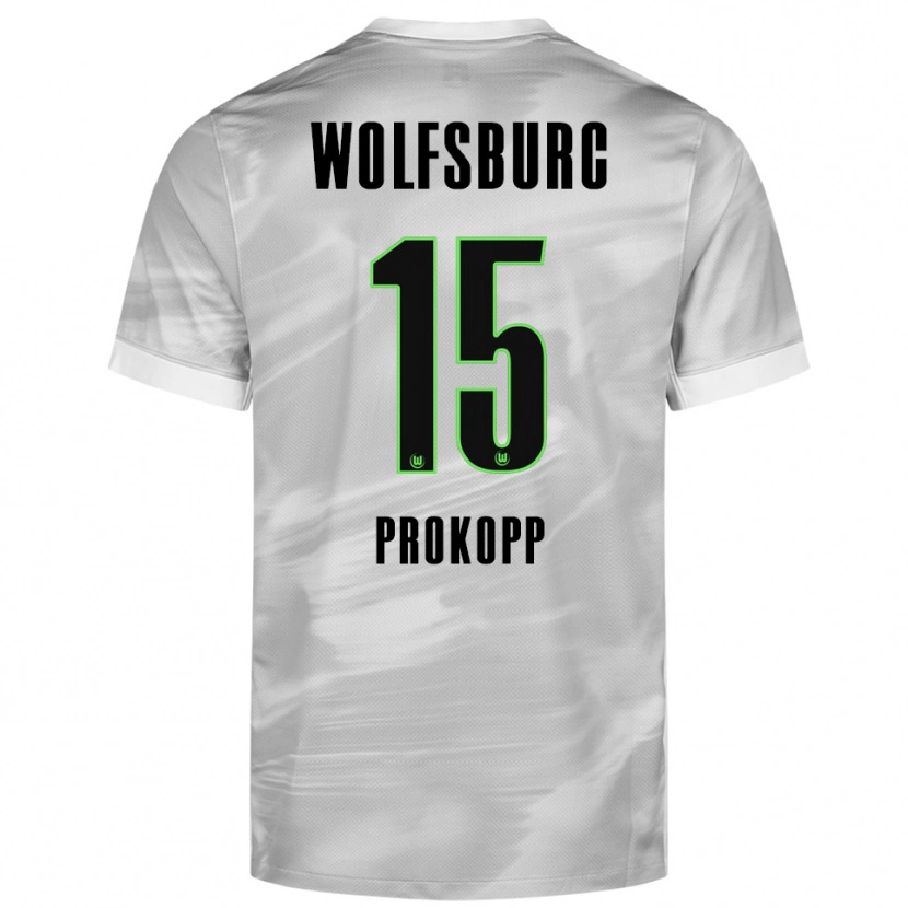 Danxen Heren Oskar Prokopp #15 Grijs Wit Uitshirt Uittenue 2025/26 T-Shirt