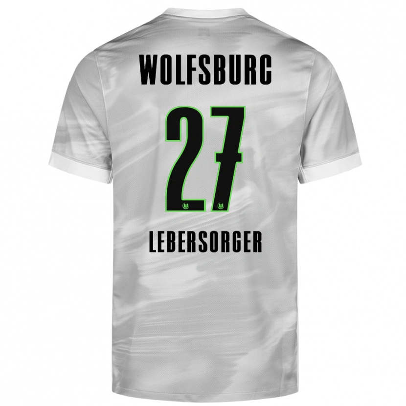 Danxen Heren Kevin Lebersorger #27 Grijs Wit Uitshirt Uittenue 2025/26 T-Shirt