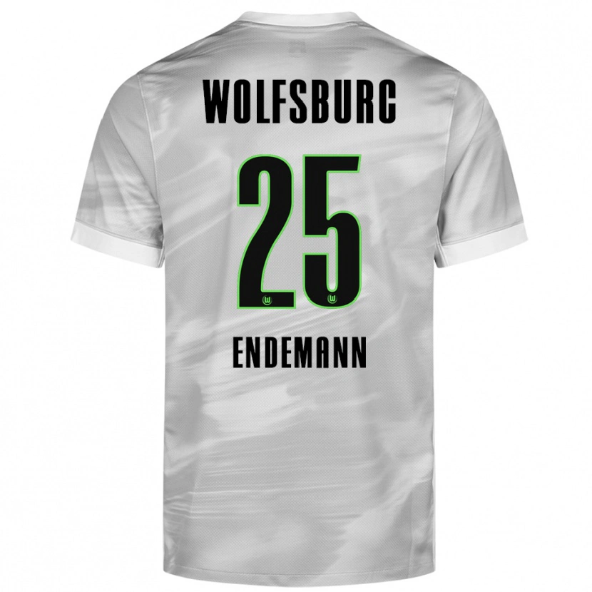 Danxen Heren Vivien Endemann #25 Grijs Wit Uitshirt Uittenue 2025/26 T-Shirt