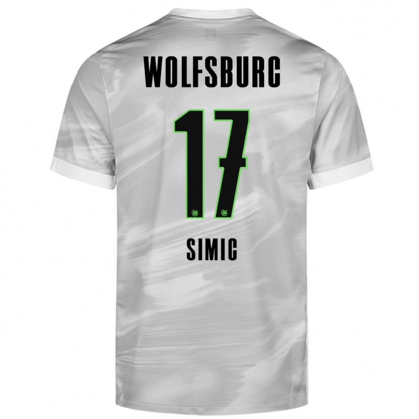 Danxen Heren Karlo Simic #17 Grijs Wit Uitshirt Uittenue 2025/26 T-Shirt