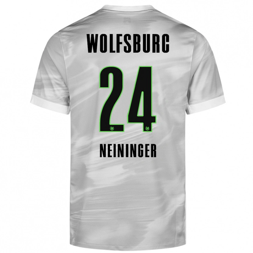 Danxen Heren Tim Neininger #24 Grijs Wit Uitshirt Uittenue 2025/26 T-Shirt