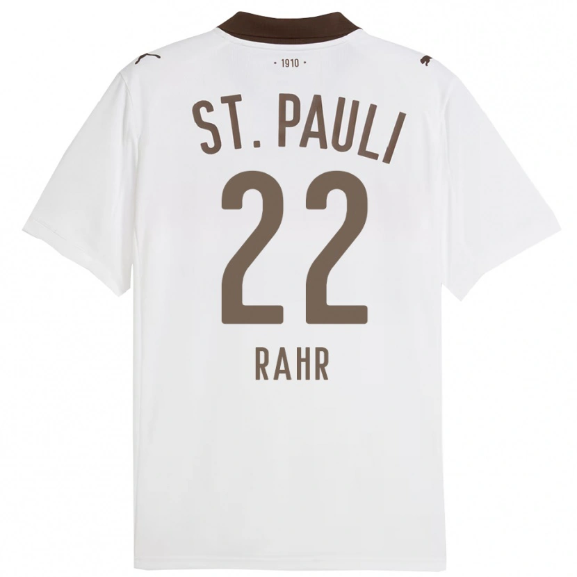 Danxen Heren Calvin Rahr #22 Wit Rood Uitshirt Uittenue 2025/26 T-Shirt