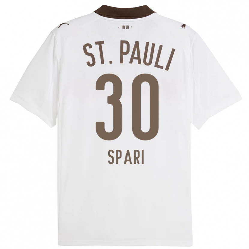 Danxen Heren Simon Spari #30 Wit Rood Uitshirt Uittenue 2025/26 T-Shirt