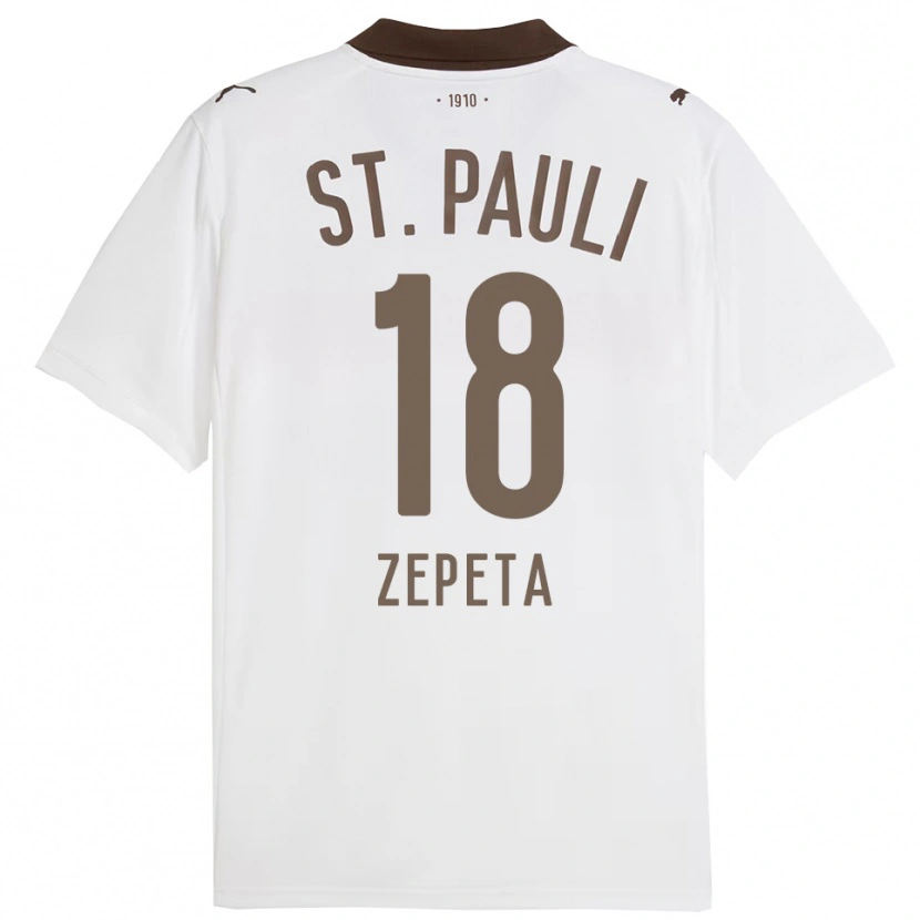 Danxen Heren Atakan Zepeta #18 Wit Rood Uitshirt Uittenue 2025/26 T-Shirt