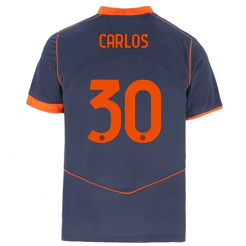 Danxen Heren Carlos Augusto #30 Grijs Oranje Thuisshirt Derde Tenue 2025/26 T-Shirt