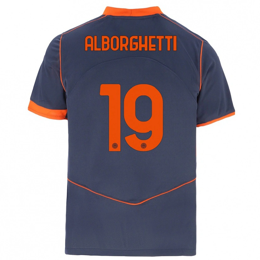 Danxen Heren Lisa Alborghetti #19 Grijs Oranje Thuisshirt Derde Tenue 2025/26 T-Shirt