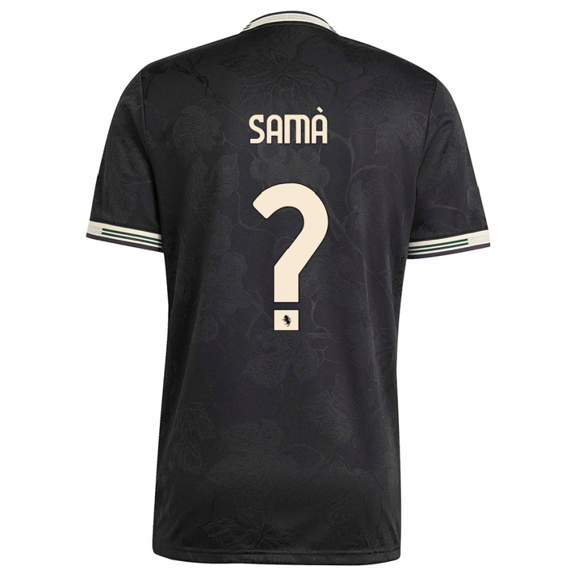 Danxen Heren Alberto Samà #0 Zwart Wit Groen Thuisshirt Derde Tenue 2025/26 T-Shirt