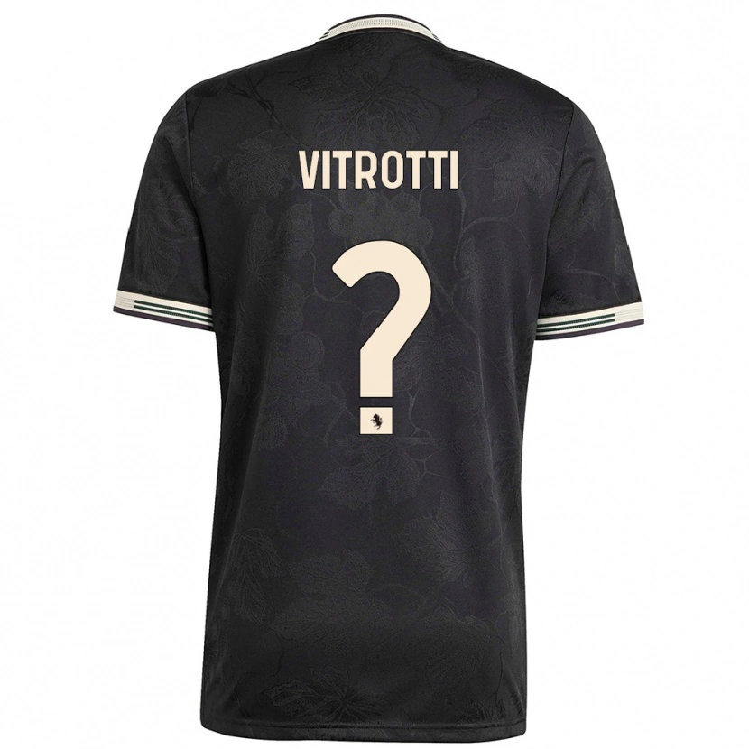Danxen Heren Matteo Vitrotti #0 Zwart Wit Groen Thuisshirt Derde Tenue 2025/26 T-Shirt