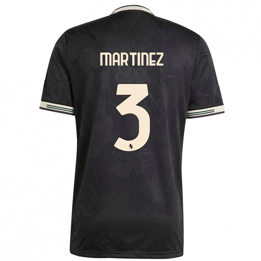 Danxen Heren Bruno Martinez #3 Zwart Wit Groen Thuisshirt Derde Tenue 2025/26 T-Shirt