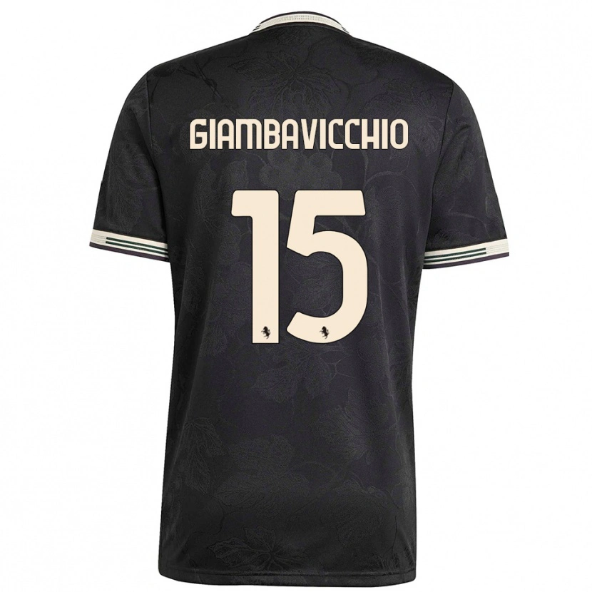Danxen Heren Franco Giambavicchio #15 Zwart Wit Groen Thuisshirt Derde Tenue 2025/26 T-Shirt