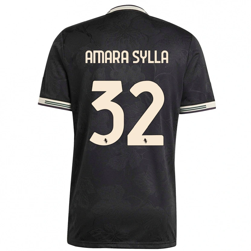 Danxen Heren Idris Amara Sylla #32 Zwart Wit Groen Thuisshirt Derde Tenue 2025/26 T-Shirt