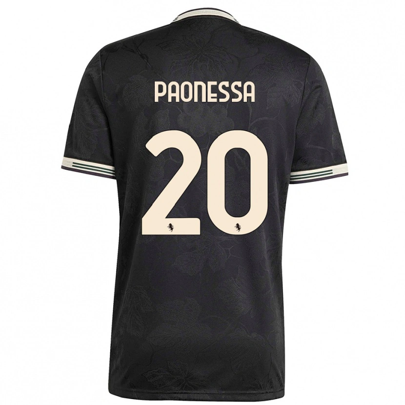 Danxen Heren Riccardo Paonessa #20 Zwart Wit Groen Thuisshirt Derde Tenue 2025/26 T-Shirt