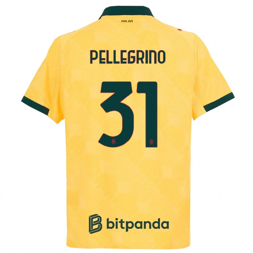 Danxen Heren Marco Pellegrino #31 Geel Zwart Thuisshirt Derde Tenue 2025/26 T-Shirt