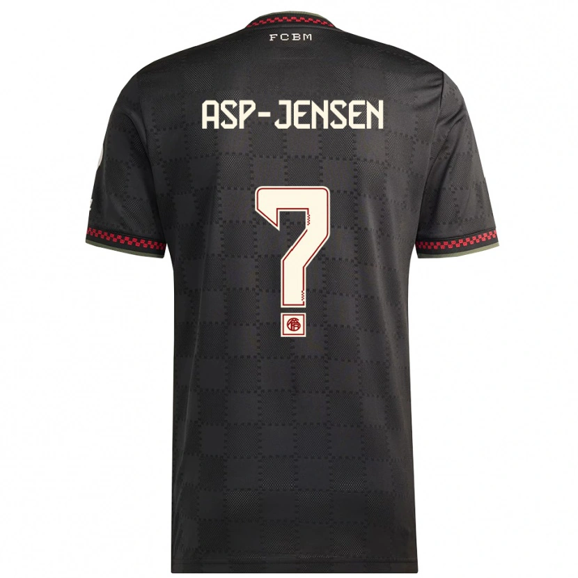 Danxen Heren Jonathan Asp-Jensen #0 Zwart Wit Thuisshirt Derde Tenue 2025/26 T-Shirt