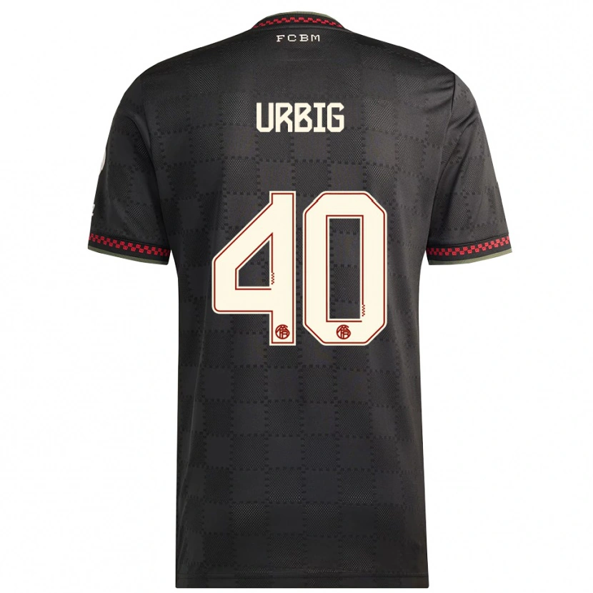 Danxen Heren Jonas Urbig #40 Zwart Wit Thuisshirt Derde Tenue 2025/26 T-Shirt