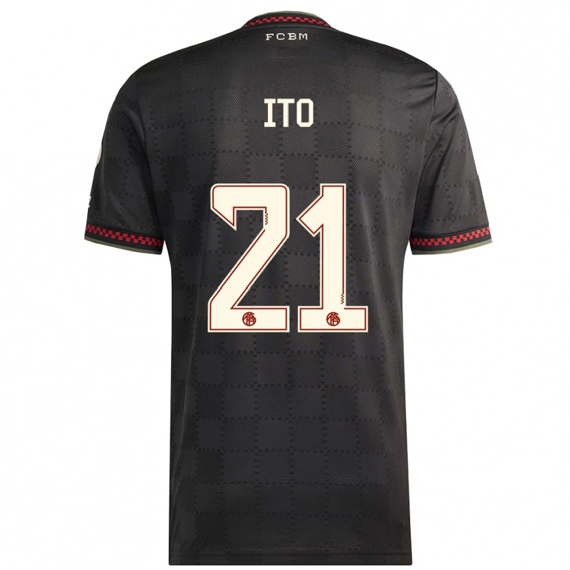 Danxen Heren Hiroki Ito #21 Zwart Wit Thuisshirt Derde Tenue 2025/26 T-Shirt