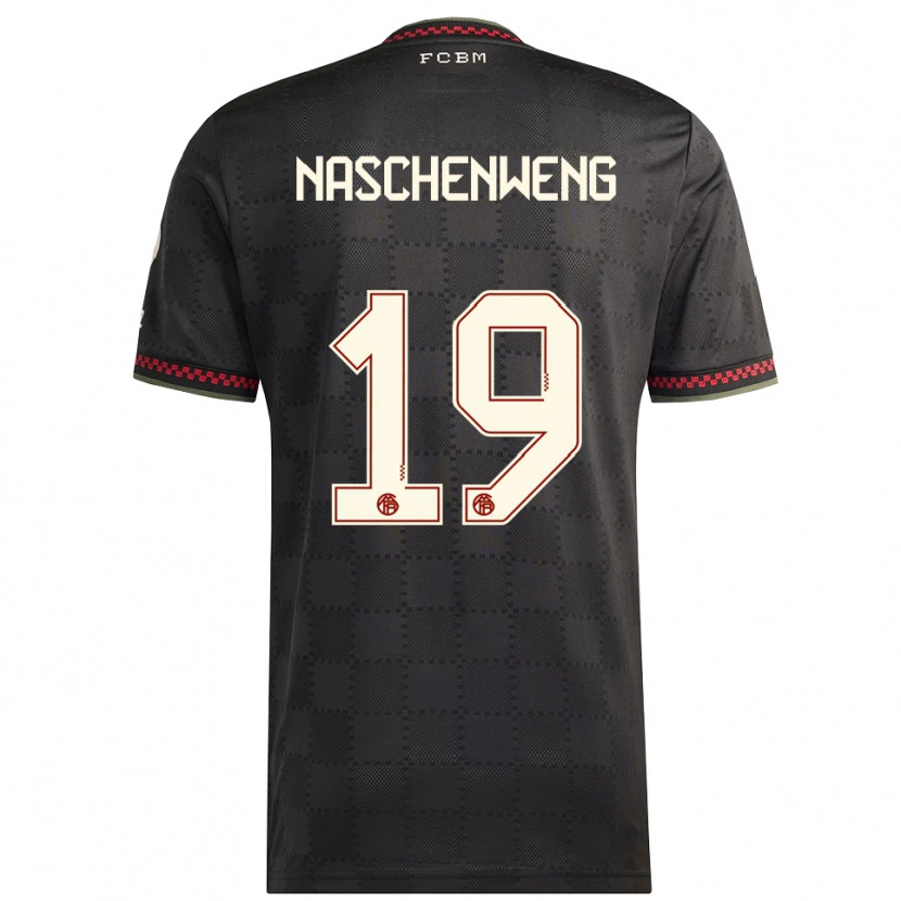 Danxen Heren Katharina Naschenweng #19 Zwart Wit Thuisshirt Derde Tenue 2025/26 T-Shirt