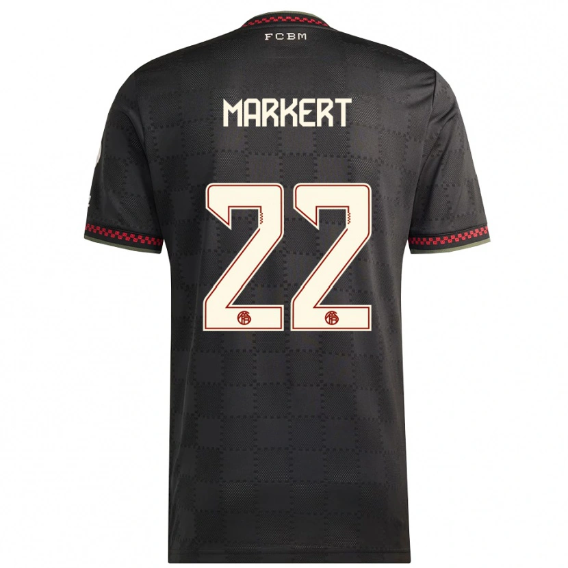 Danxen Heren Leon Markert #22 Zwart Wit Thuisshirt Derde Tenue 2025/26 T-Shirt