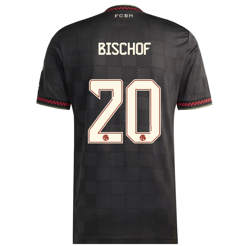 Danxen Heren Tom Bischof #20 Zwart Wit Thuisshirt Derde Tenue 2025/26 T-Shirt