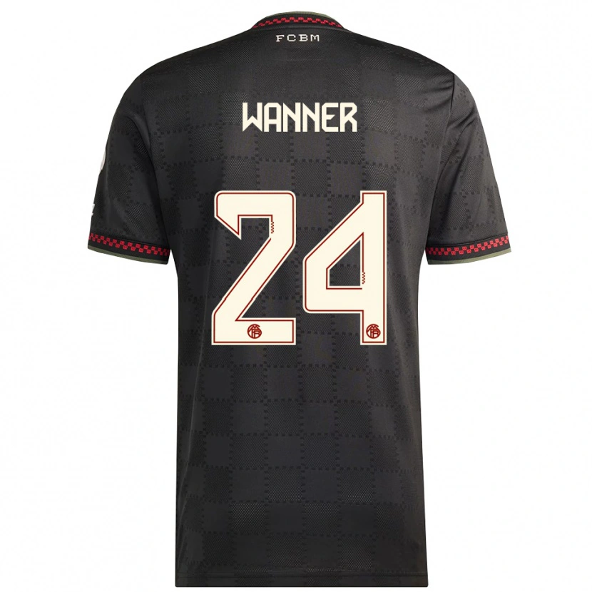 Danxen Heren Paul Wanner #24 Zwart Wit Thuisshirt Derde Tenue 2025/26 T-Shirt