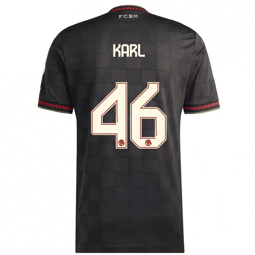 Danxen Heren Lennart Karl #46 Zwart Wit Thuisshirt Derde Tenue 2025/26 T-Shirt