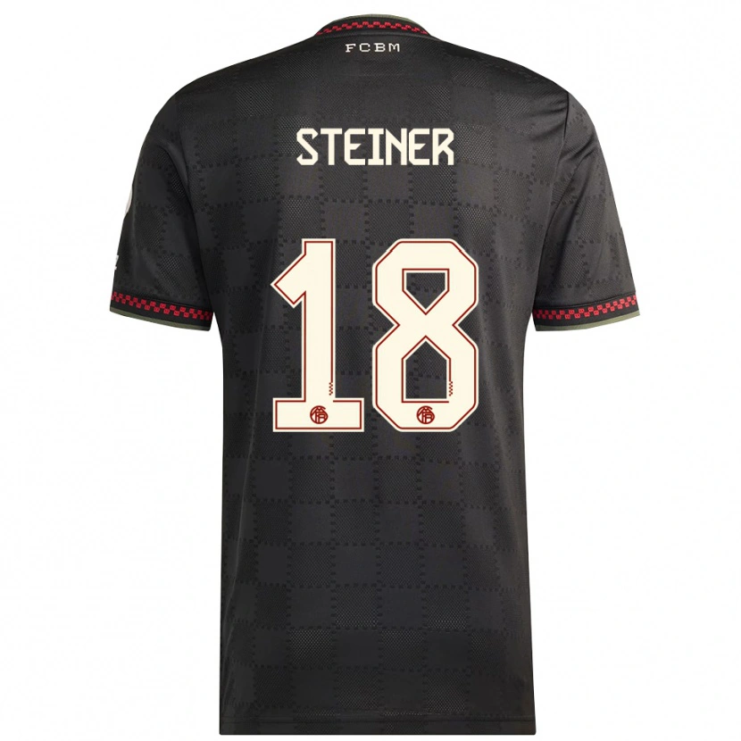 Danxen Heren Michael Steiner #18 Zwart Wit Thuisshirt Derde Tenue 2025/26 T-Shirt