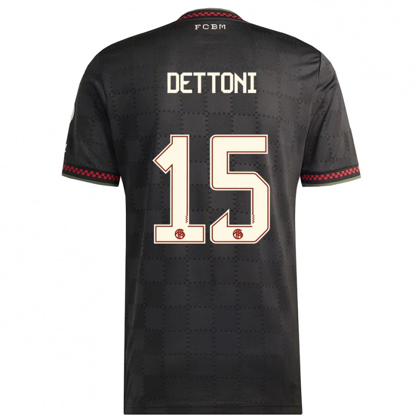 Danxen Heren Grayson Dettoni #15 Zwart Wit Thuisshirt Derde Tenue 2025/26 T-Shirt