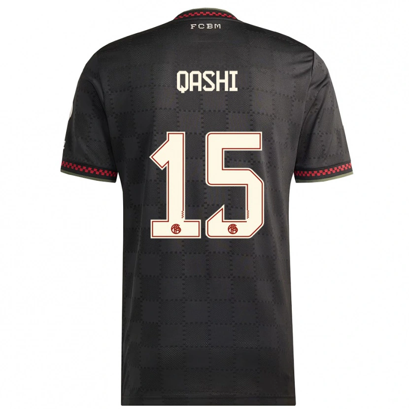 Danxen Heren Yousef Qashi #15 Zwart Wit Thuisshirt Derde Tenue 2025/26 T-Shirt
