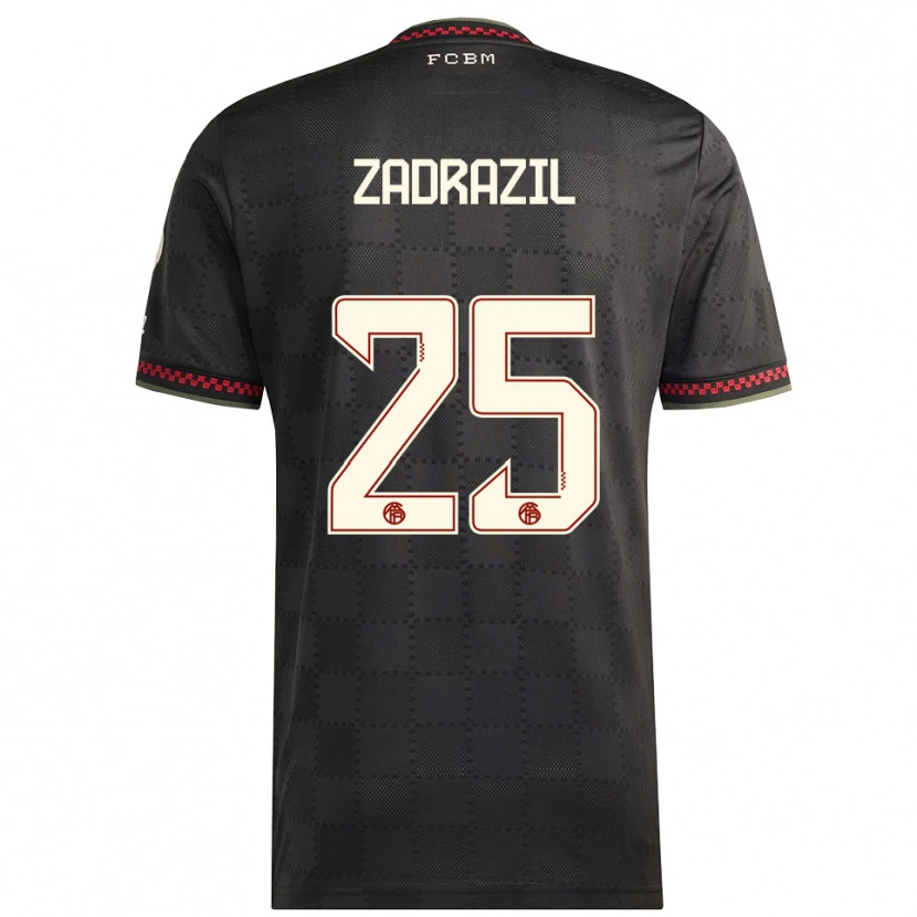 Danxen Heren Sarah Zadrazil #25 Zwart Wit Thuisshirt Derde Tenue 2025/26 T-Shirt