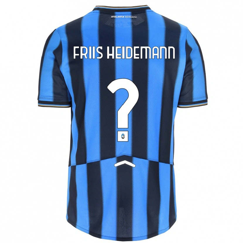 Danxen Dames Lukas Friis Heidemann #0 Hemelblauw Zwart Thuisshirt Thuistenue 2025/26 T-Shirt