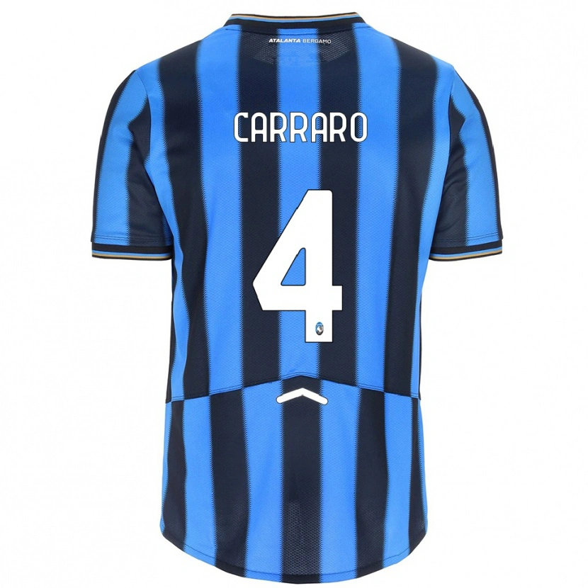 Danxen Dames Marco Carraro #4 Hemelblauw Zwart Thuisshirt Thuistenue 2025/26 T-Shirt