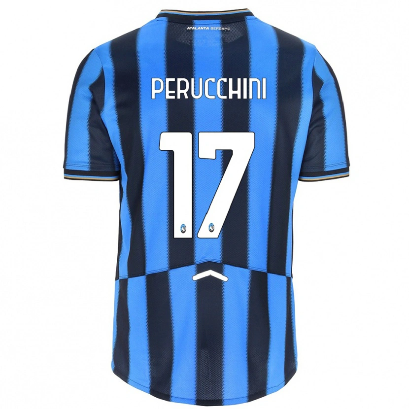 Danxen Dames Simone Perucchini #17 Hemelblauw Zwart Thuisshirt Thuistenue 2025/26 T-Shirt