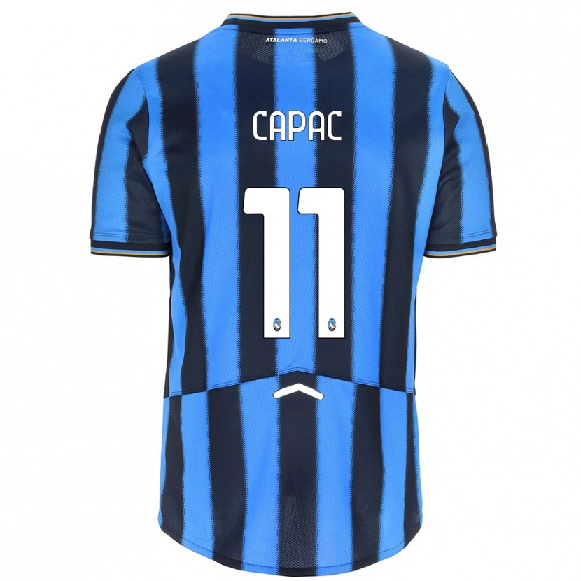 Danxen Dames Alexandru Capac #11 Hemelblauw Zwart Thuisshirt Thuistenue 2025/26 T-Shirt