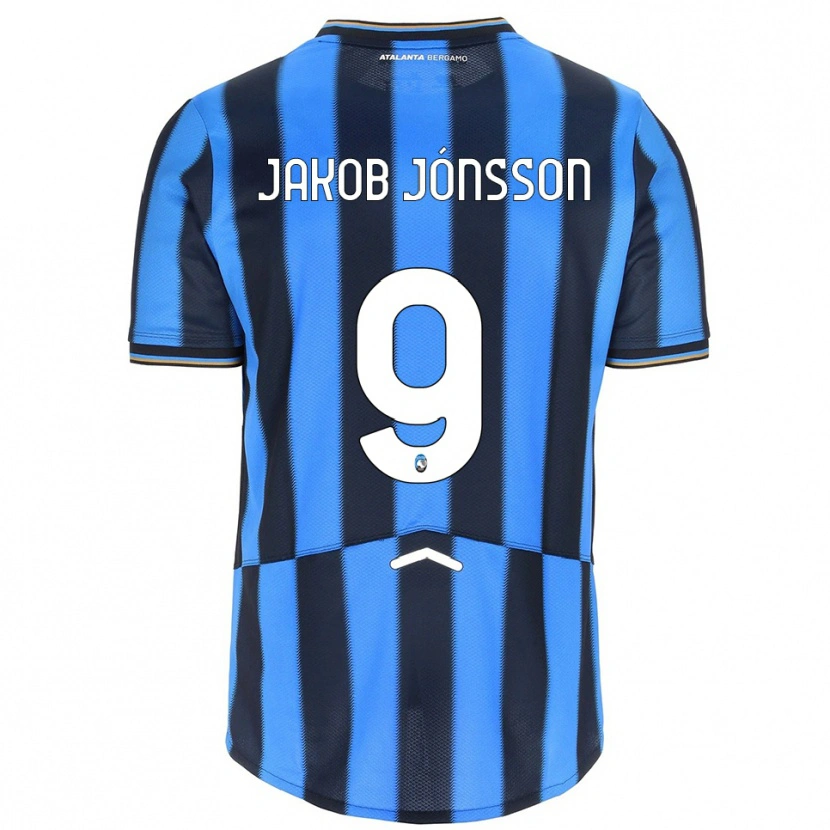 Danxen Dames Birkir Jakob Jónsson #9 Hemelblauw Zwart Thuisshirt Thuistenue 2025/26 T-Shirt