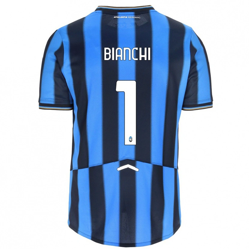 Danxen Dames Mattia Bianchi #1 Hemelblauw Zwart Thuisshirt Thuistenue 2025/26 T-Shirt