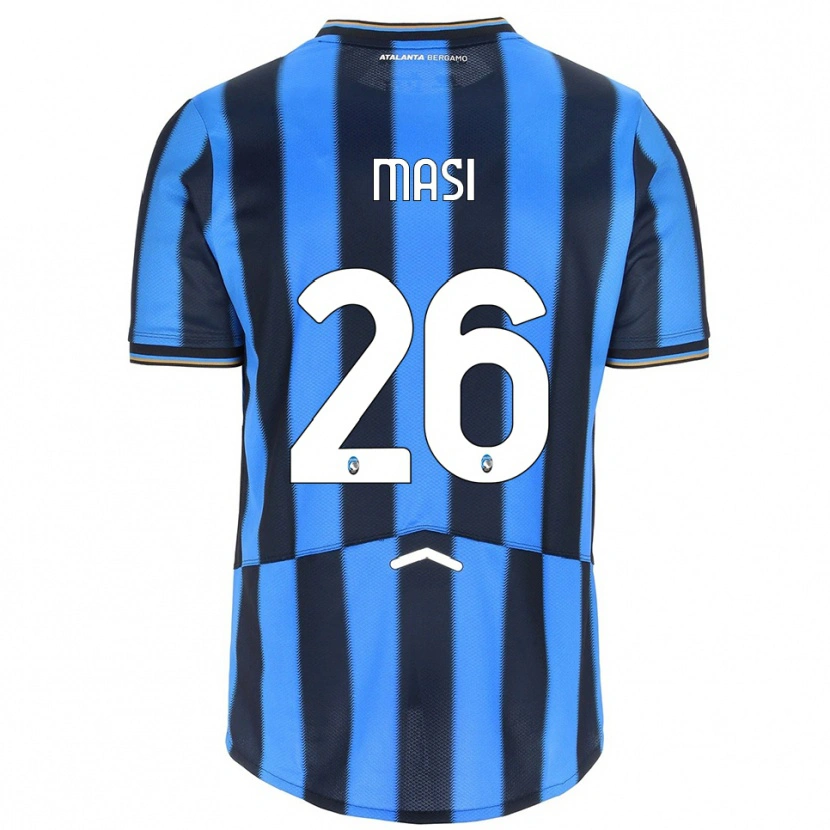 Danxen Dames Alberto Masi #26 Hemelblauw Zwart Thuisshirt Thuistenue 2025/26 T-Shirt