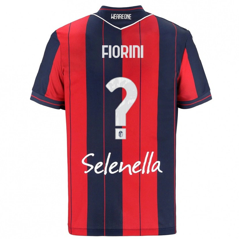Danxen Dames Mattia Fiorini #0 Rood Marineblauw Thuisshirt Thuistenue 2025/26 T-Shirt