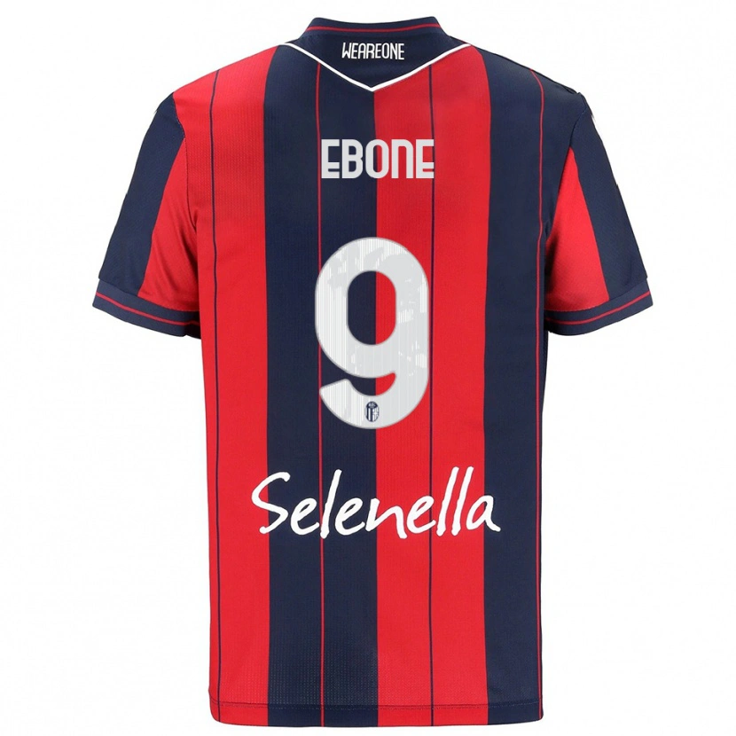 Danxen Dames Tommaso Ebone #9 Rood Marineblauw Thuisshirt Thuistenue 2025/26 T-Shirt