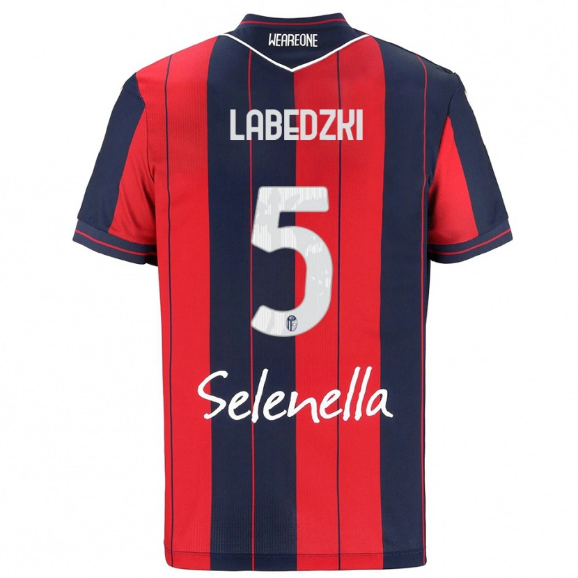 Danxen Dames Jan Labedzki #5 Rood Marineblauw Thuisshirt Thuistenue 2025/26 T-Shirt