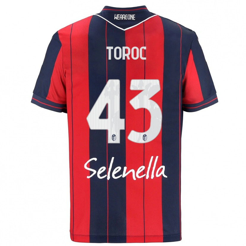 Danxen Dames Andrei Toroc #43 Rood Marineblauw Thuisshirt Thuistenue 2025/26 T-Shirt